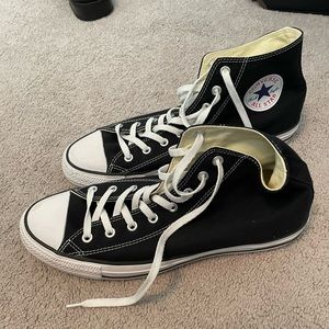 Men’s Black Converse High-Top. Size 12